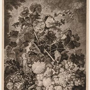 A Fruit Piece, 1781. Creator: Richard Earlom (British, 1743-1822)