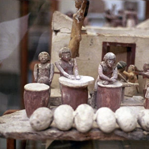 Funerary tomb model of a bakery, Ancient Egyptian