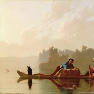 Fur Traders Descending the Missouri, 1845. Creator: George Caleb Bingham