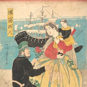 Furansujin (Frenchman), dated 1861. Creator: Yoshikazu