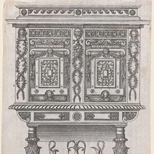 Furniture Design, 1565-70. Creator: Jacques Androuet Du Cerceau
