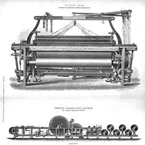 Fustian Loom and Improved Slasher-Sizing Machine, late 19th century? Artist: George B Smith
