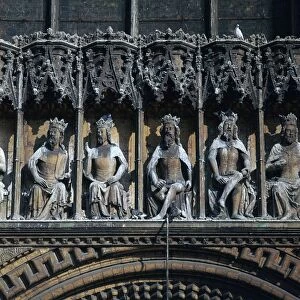 Gallery of Kings in Lincoln Cathedral, 14th century