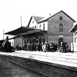 Gallur North Station, province of Zaragoza, 1910