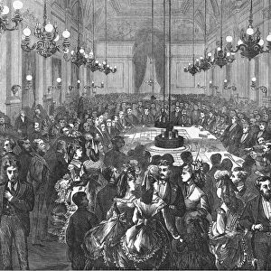 The Gambling Table at Hombourg, 1871. Artist: F Wentworth