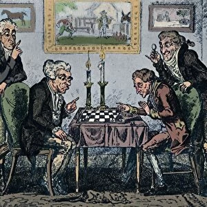 A Game of Chess, 1948. Artist: George Cruikshank