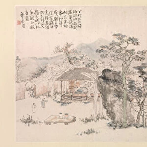 Garden scene, 1867. Creator: Wu Tao