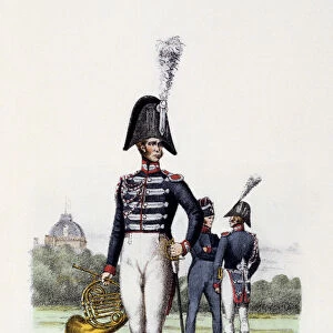 Gardes-du-Corps de Roi, Musicien, 1820-30. Artist: Eugene Titeux