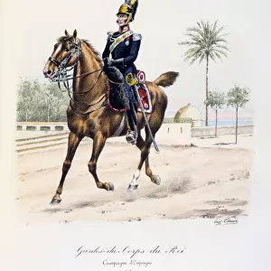Gardes-du-Corps de Roi, Spanish Campaign, 1823, c1814-1830. Artist: Eugene Titeux