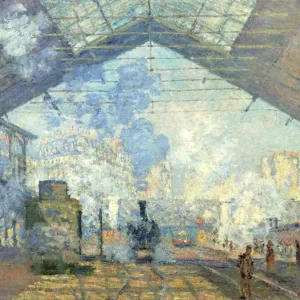 Gare Saint Lazare, Paris, 1877. Artist: Claude Monet Gare Saint Lazare, Paris, 1877. Artist: Claude Monet