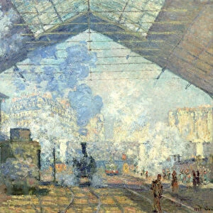 Gare Saint Lazare, Paris, 1877. Artist: Claude Monet
