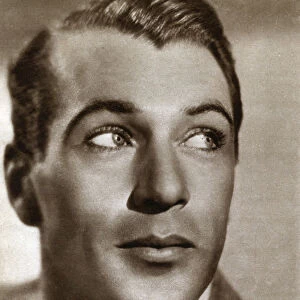 Gary Cooper, American film actor, 1933
