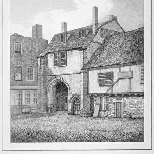 The gate to the Abbey of St Saviour, Bermondsey, Southwark, London, 1794