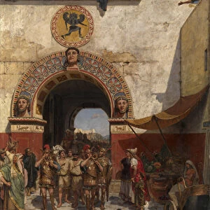 Gate in Volterra, Etruria. Artist: Svedomsky, Alexander Alexandrovich (1848-1911)