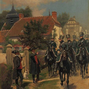 Gendarmes d Ordonnance, 1894. Creator: Jean Baptiste Edouard Detaille