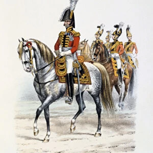 Gendarmes de la Garde du Roi, Capitaine-Lieutenant, 1814-15 Artist: Eugene Titeux