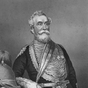 General Beatson, British soldier, 1857. Artist: DJ Pound