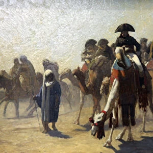 General Bonaparte with His Military Staff in Egypt, 1863. Artist: Jean-Leon Gerome