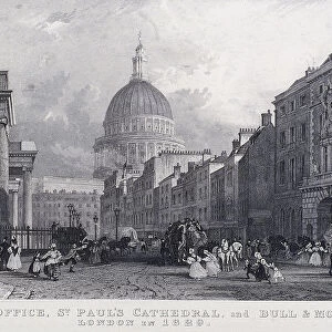 General Post Office, London, 1829. Artist: CJ Emblem