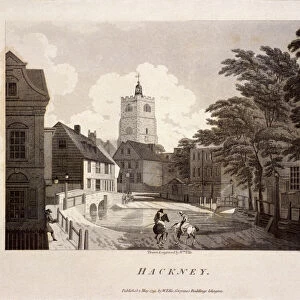 General view of Hackney, London, 1791. Artist: William Ellis