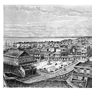 General view of San Juan Bautista, Puerto Rico, c1890. Artist: A Kohl
