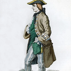 Gentleman in a hunting costume, 18th century (1882-1884)