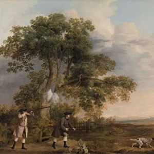 Two Gentlemen Shooting, ca. 1769. Creator: George Stubbs