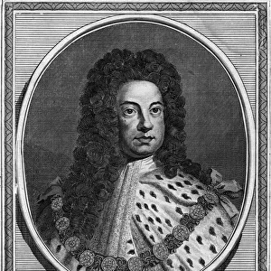 George I of Great Britain, 18th century. Artist: Taylor