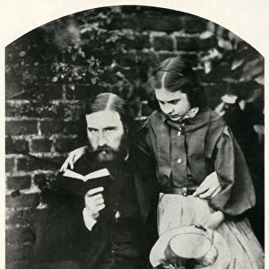 George Macdonald and his daughter Lilia Scott MacDonald, c1863, (1948). Creator: Lewis Carroll