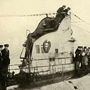 A German submarine surrenders to the British, First World War, 1918, (c1920). Creator: Unknown