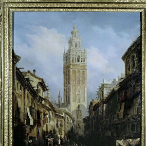 The Giralda of Seville, oil on canvas