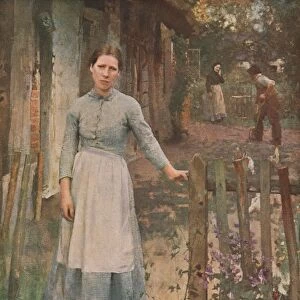 The Girl at the Gate, 1889, (c1930). Creator: George Clausen