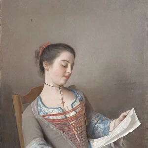A girl reading (La liseuse), 1746. Artist: Liotard, Jean-Etienne (1702-1789)