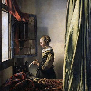 Girl Reading a Letter by an Open Window, ca 1659. Artist: Vermeer, Jan (Johannes) (1632-1675)