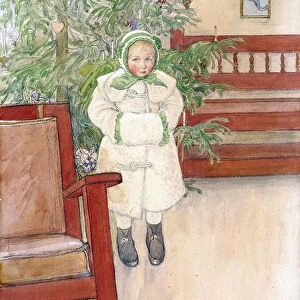 Girl and rocking chair, 1907. Artist: Larsson, Carl (1853-1919)