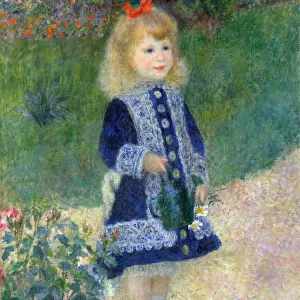 A Girl with a Watering Can, 1876. Artist: Renoir, Pierre Auguste (1841-1919)