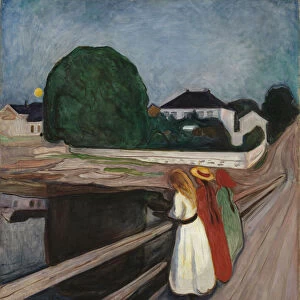 The Girls on the Bridge. Artist: Munch, Edvard (1863-1944)