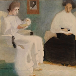 Girls Reading, 1907. Creator: Schjerfbeck, Helene (1862-1946)