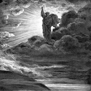 God creating light, 1866. Artist: Gustave Dore