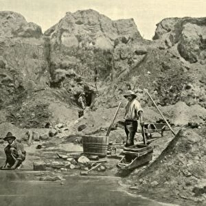 Gold Diggers at Work near Beechworth, Victoria, 1901. Creator: Unknown