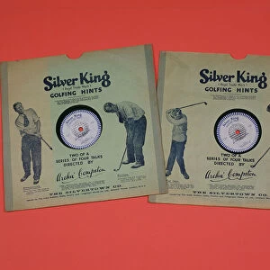 Golfing Hints, two Silver King 7 inch singles, c1920