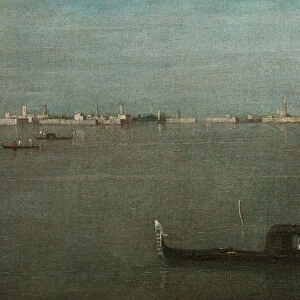 Gondolas on the Lagoon (Grey Lagoon), 1765. Artist: Guardi, Francesco (1712-1793)