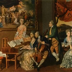The Gore Family with George, third Earl Cowper, c1775, (1942). Creator: Johan Zoffany