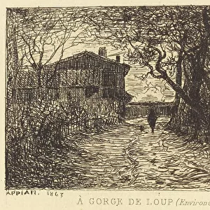 A Gorge de Loup, 1863. Creator: Adolphe Appian