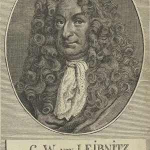 Gottfried Wilhelm Leibniz (1646-1716), c. 1710. Creator: Anonymous