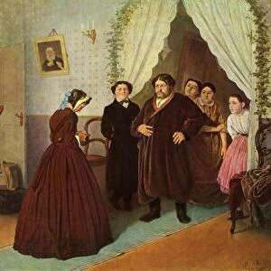 The Governess arrives at the Merchants House, 1866, (1965). Creator: Vasily Perov
