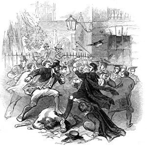 Gown and town row, Oxford, 15th November 1845