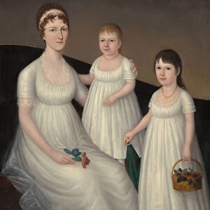 Grace Allison McCurdy (Mrs. Hugh McCurdy) and Her Daughters, Mary Jane and Letitia Grace