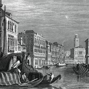 The Grand Canal, Venice, c19th century. Artist: Sam Fisher