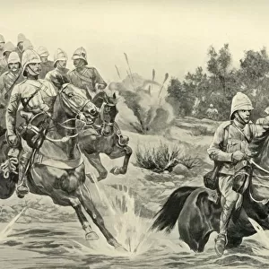 The Great Advance: Royal Horse Artillery (Cavalry Division) Crossing the Vaal, 1901
